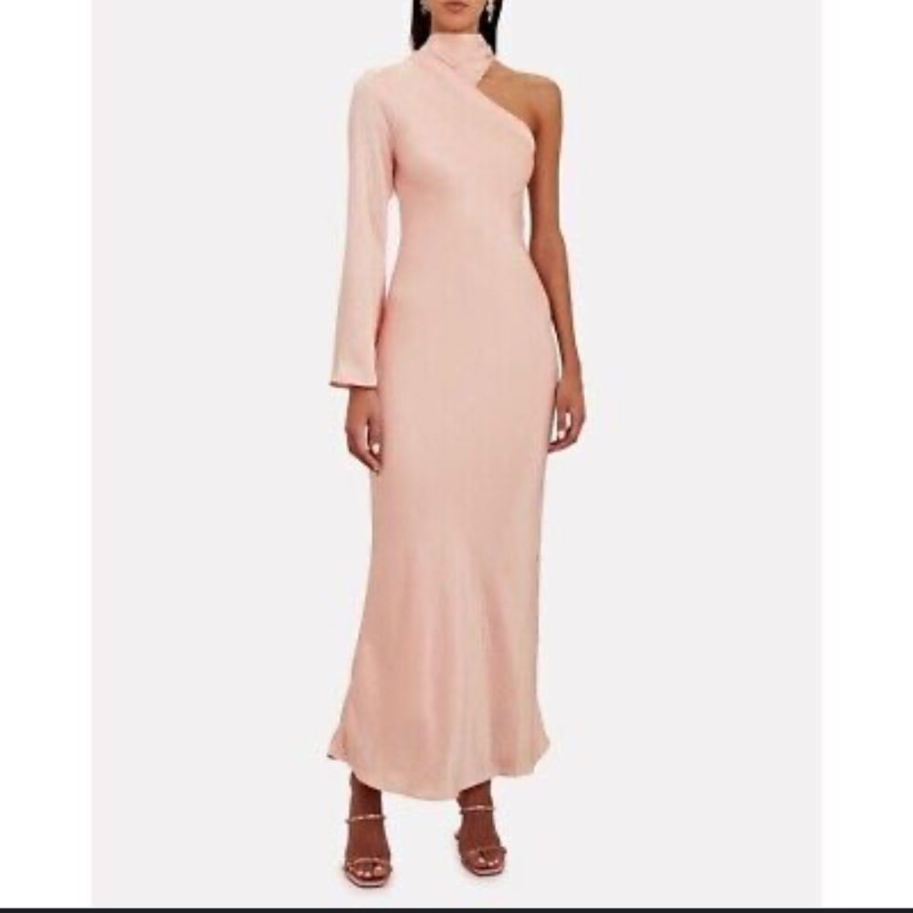 Significant Other Rihanna Asymmetrical One Sleeve Formal Maxi Dress Size 4